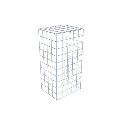 Mounted gabion type 4 100 cm x 40 cm x 50 cm (L x H x D), mesh size 10 cm x 10 cm, C-ring