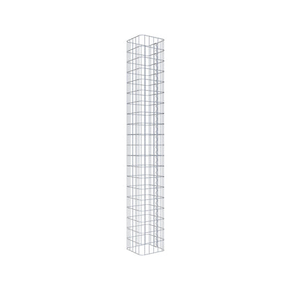 Colonne en gabion 200 x 27 x 27 cm – Structure préfabriquée en acier galvanisé – Qualité GABIONA® Made in Germany