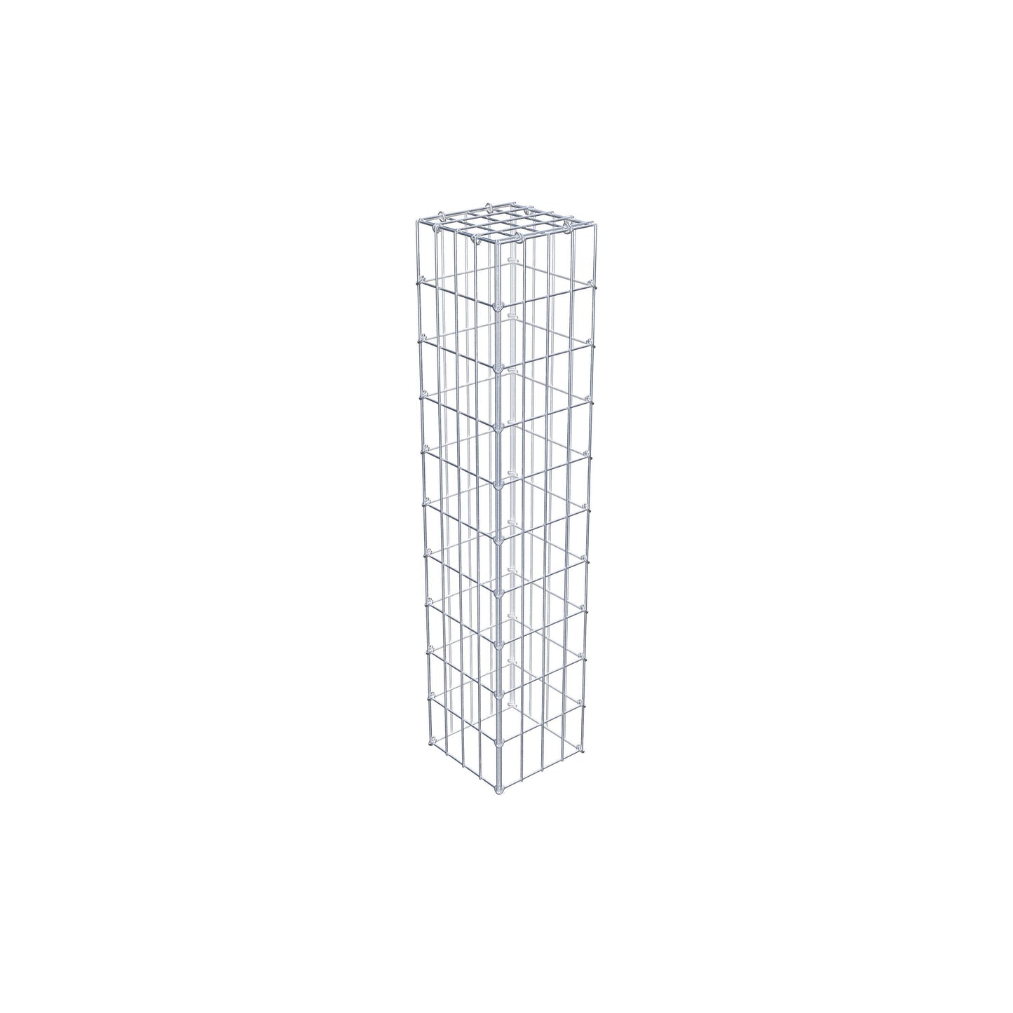 Typ 3 påbyggnadsgabion 100 cm x 20 cm x 20 cm (L x H x D), maskstorlek 5 cm x 10 cm, C-ring