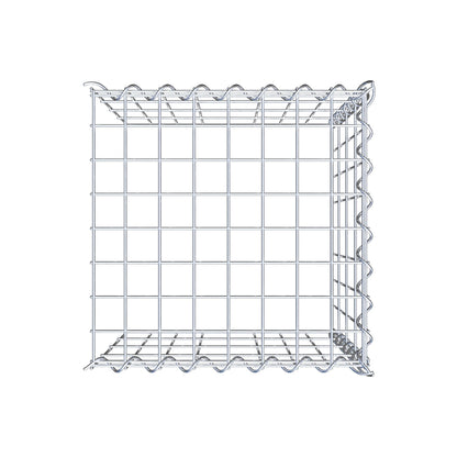 Add-on schanskorf type 4 40 cm x 40 cm x 40 cm (L x H x D), maaswijdte 5 cm x 10 cm, spiraalvormig