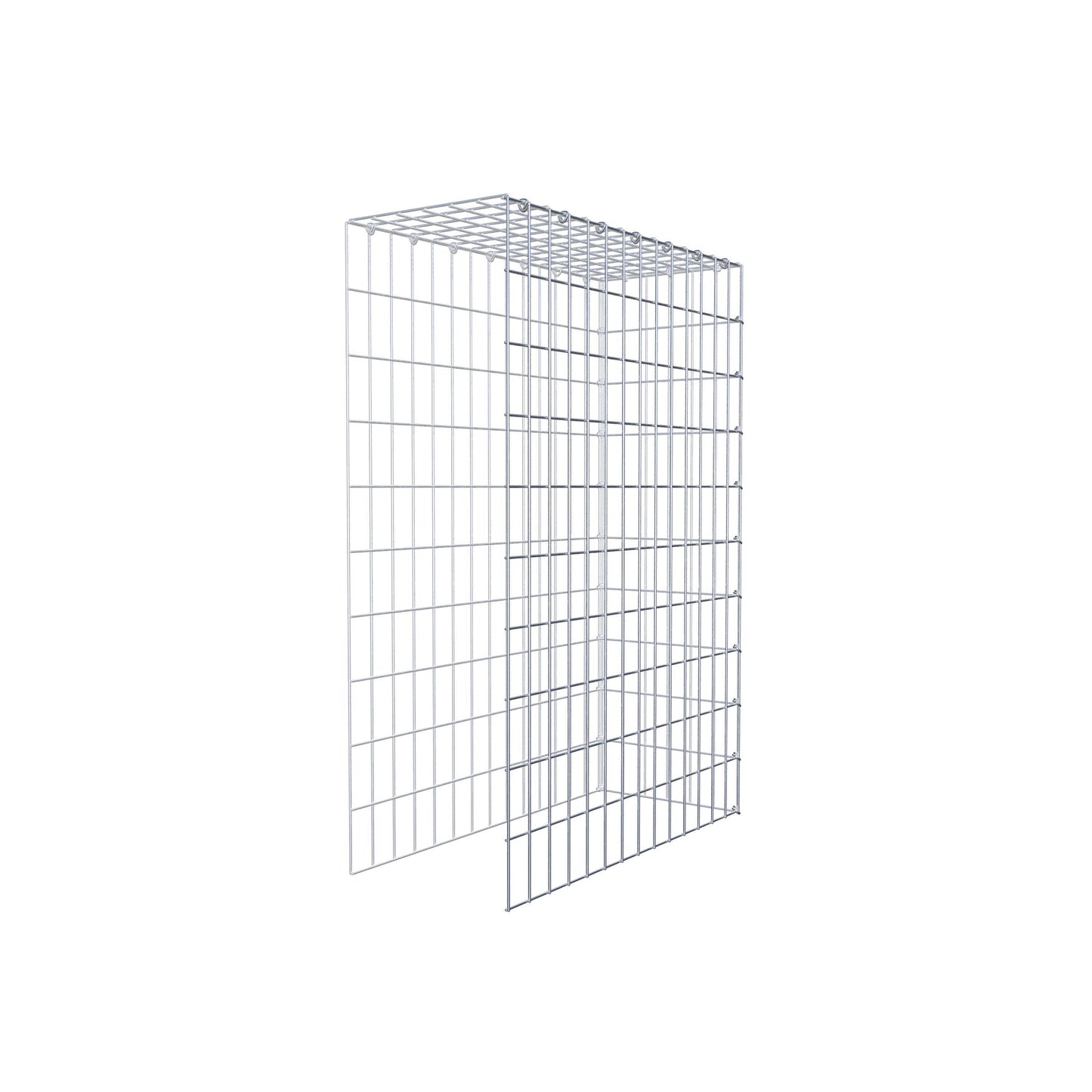 Opzetpaal type 4 100 cm x 70 cm x 30 cm (L x H x D), maaswijdte 5 cm x 10 cm, C-ring