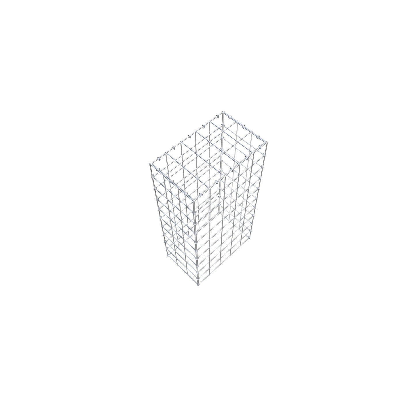 Monteret gabion type 3 100 cm x 30 cm x 50 cm (L x H x D), maskestørrelse 10 cm x 10 cm, C-ring