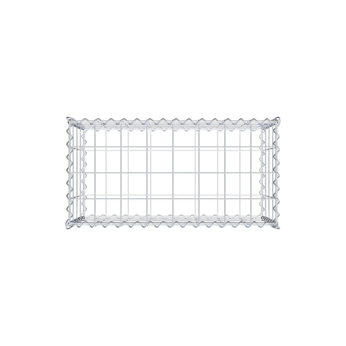 Gabion 80 cm x 40 cm x 40 cm (L x H x D), mesh size 10 cm x 10 cm, spiral