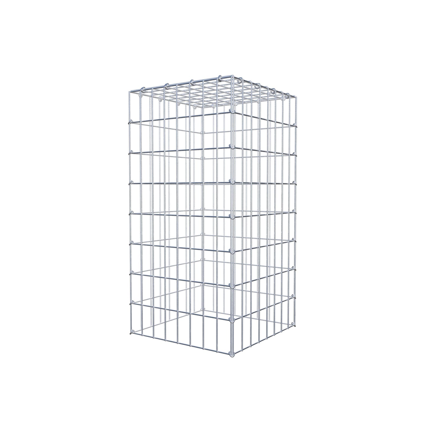 Fourche rapportée type 3 80 cm x 40 cm x 40 cm (L x H x P), mailles 5 cm x 10 cm, anneau C