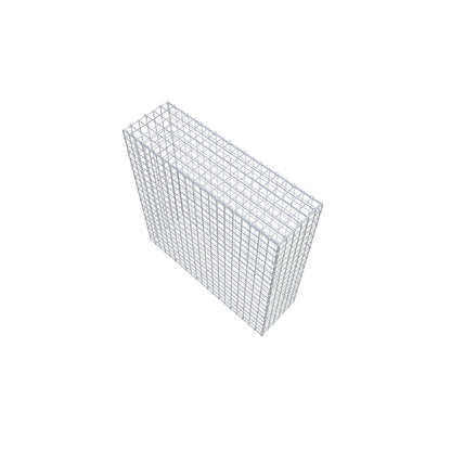 Gabbione 100 cm x 100 cm x 30 cm (L x H x P), maglia 5 cm x 5 cm, anello a C