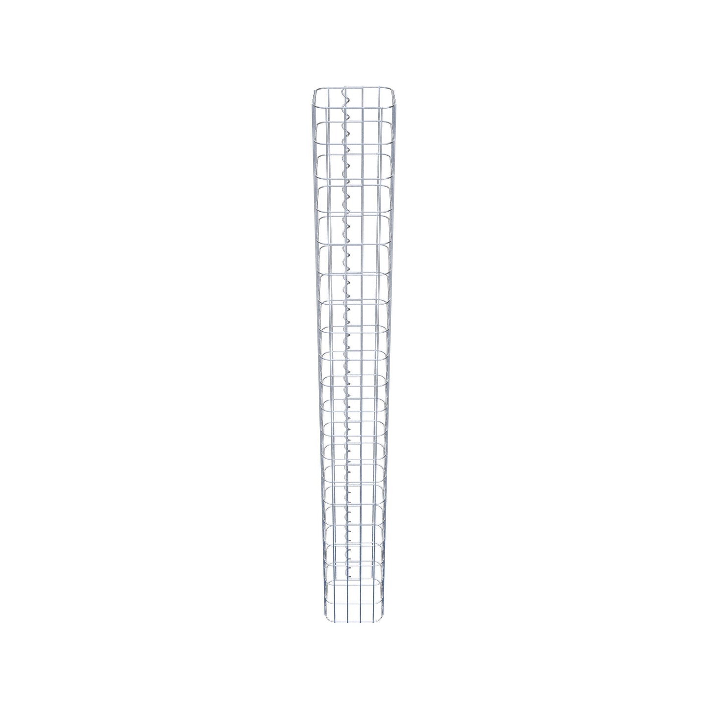 Colonne de gabion carrée 22 cm x 22 cm, 200 cm de hauteur, MW 5 cm x 10 cm