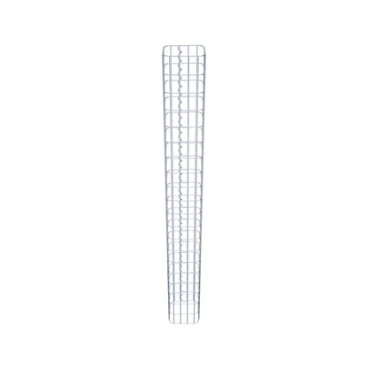 Colonne de gabion carrée 22 cm x 22 cm, 200 cm de hauteur, MW 5 cm x 10 cm