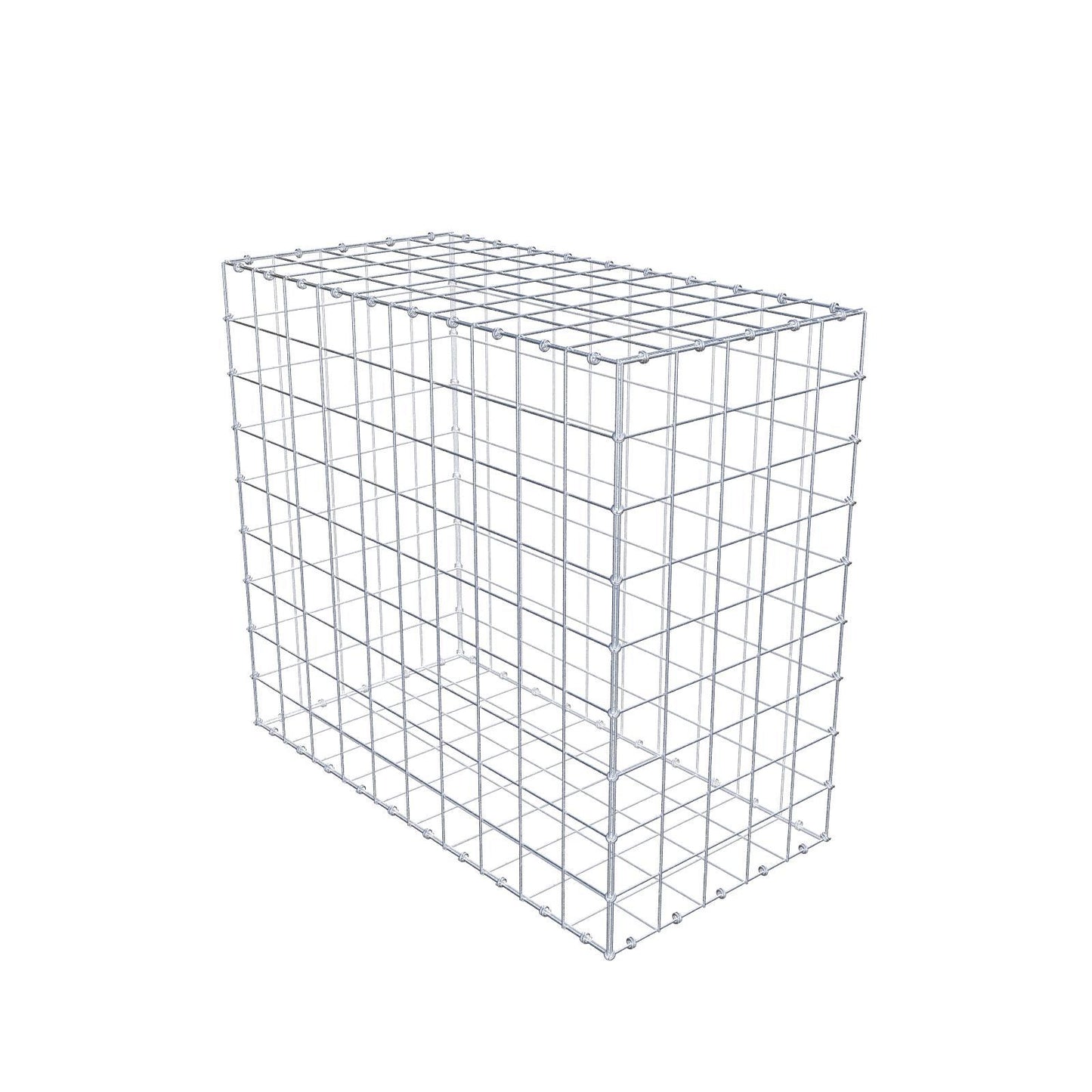 Gabion 100 cm x 90 cm x 50 cm (L x H x D), maskestørrelse 10 x 10 cm, spiralring