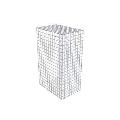 Mounted gabion type 2 100 cm x 60 cm x 40 cm (L x H x D), mesh size 5 cm x 5 cm, C-ring