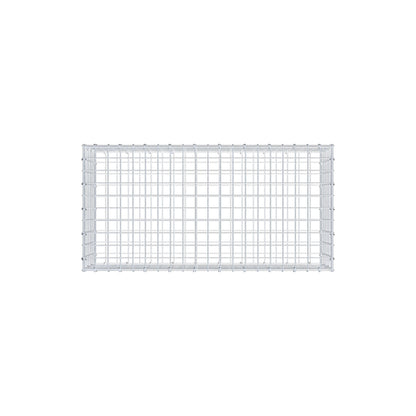 Gabbione 100 cm x 30 cm x 50 cm (L x H x P), maglia 5 cm x 5 cm, anello a C