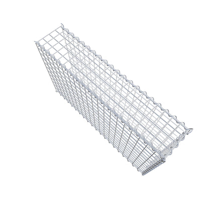 Gavión adulto tipo 2 100 cm x 60 cm x 20 cm (largo x alto x profundidad), tamaño de malla 5 cm x 5 cm, espiral