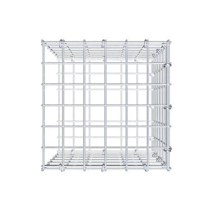 Monteret gabion type 2 30 cm x 30 cm x 30 cm (L x H x D), maskestørrelse 5 cm x 5 cm, C-ring