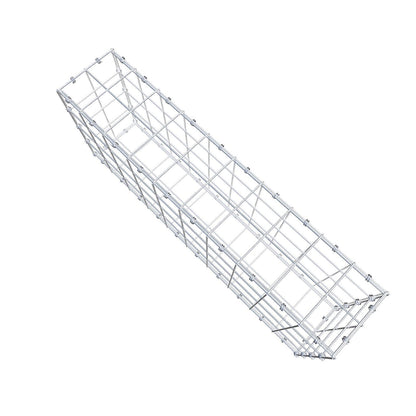 Gabbione 100 cm x 40 cm x 20 cm (L x H x P), maglia 10 x 10 cm, anello a spirale