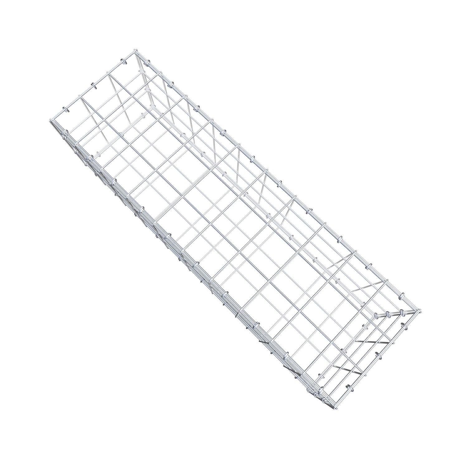 Gabbione 100 cm x 30 cm x 30 cm (L x H x P), maglia 10 cm x 10 cm, anello a C