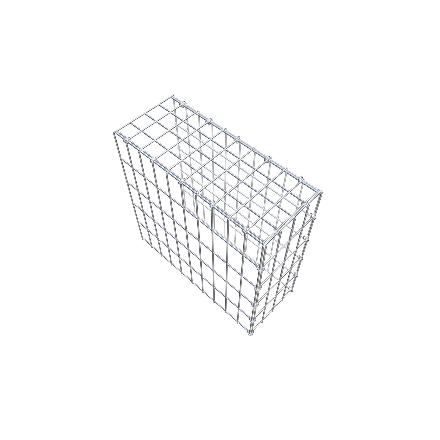 Gavión adicional tipo 4 50 cm x 50 cm x 20 cm (L x A x P), malla 5 cm x 10 cm, anillo en C