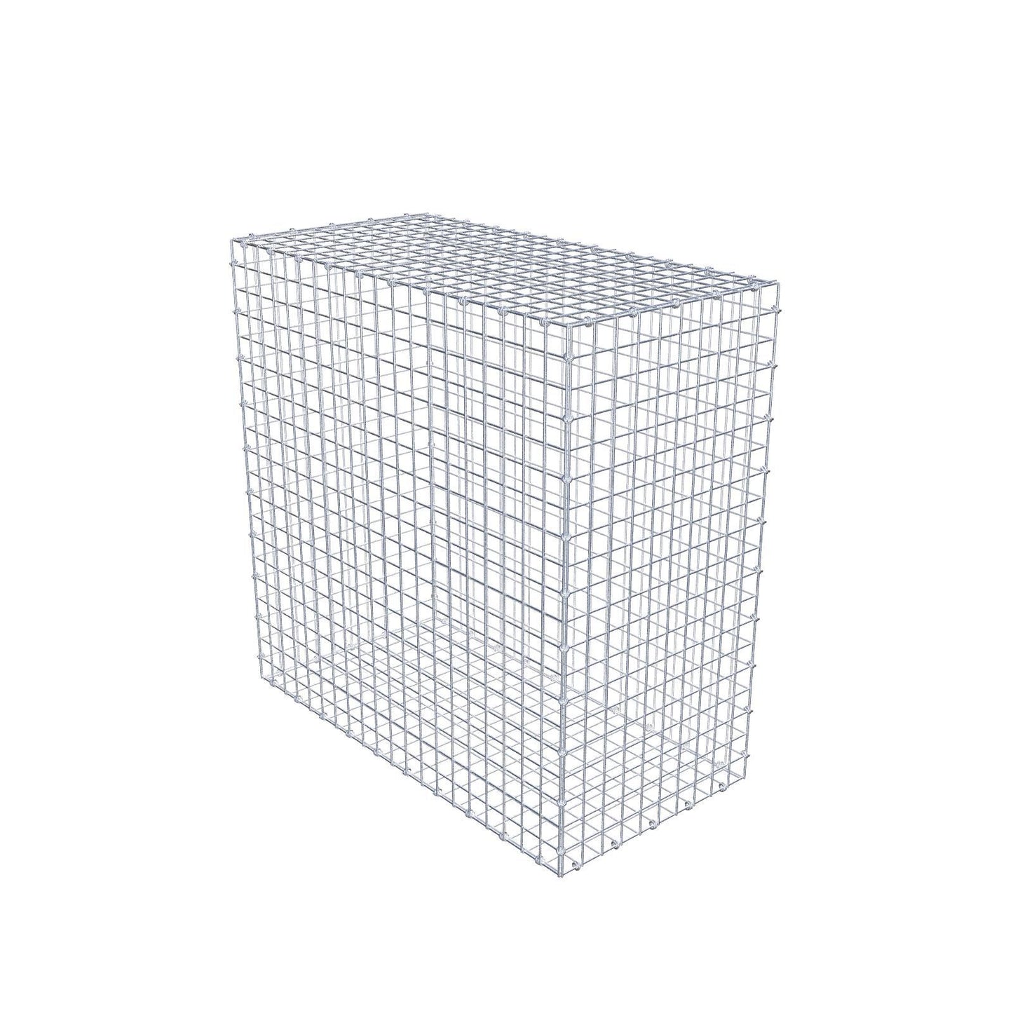 Gabion 100 cm x 100 cm x 50 cm (L x H x D), maskestørrelse 5 x 5 cm, spiralring