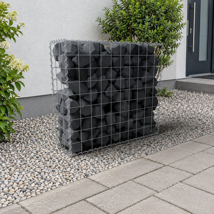 Gabion 100 cm x 90 cm x 30 cm (L x H x D), mesh size 10 cm x 10 cm, spiral