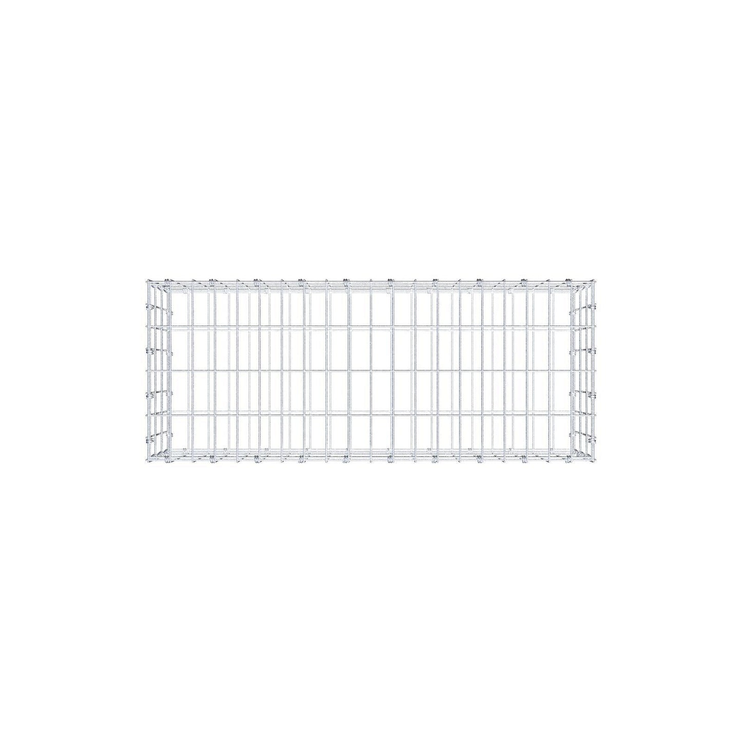 Schanskorf 100 cm x 30 cm x 40 cm (L x H x D), maaswijdte 5 x 10 cm, spiraalring