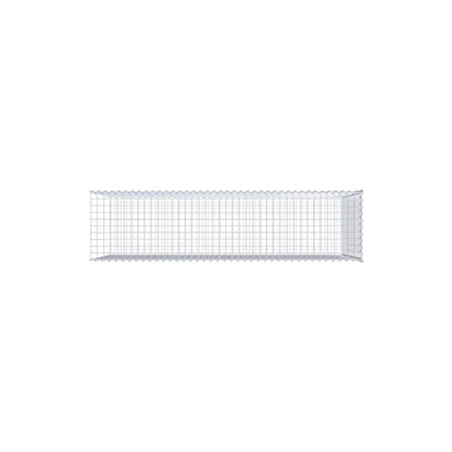 Gabion rapporté type 2 200 cm x 100 cm x 50 cm (L x H x P), mailles 5 cm x 5 cm, spirale