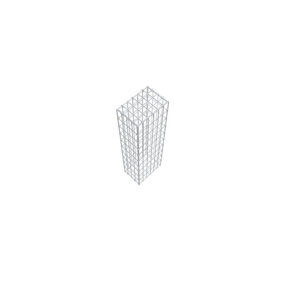 Gavión 100 cm x 20 cm x 30 cm (L x A x P), malla 5 cm x 10 cm, anillo en C