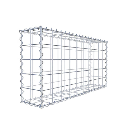 Gabion 100 cm x 50 cm x 20 cm (L x H x D), maskestørrelse 10 cm x 10 cm, spiral