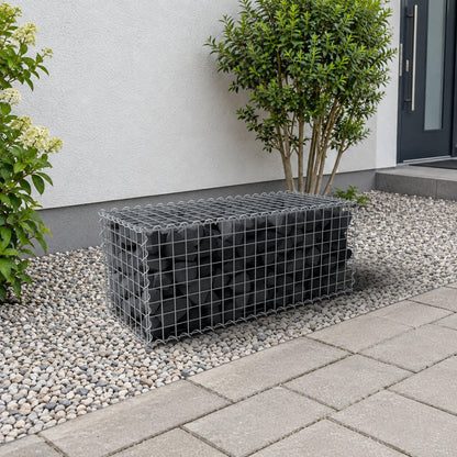 Gabion 100 cm x 40 cm x 40 cm (L x H x P), mailles 5 cm x 5 cm, spirale