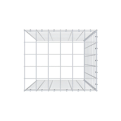 Gabbione aggiuntivo tipo 4 100 cm x 60 cm x 50 cm (L x H x P), maglia 10 cm x 10 cm, anello a C
