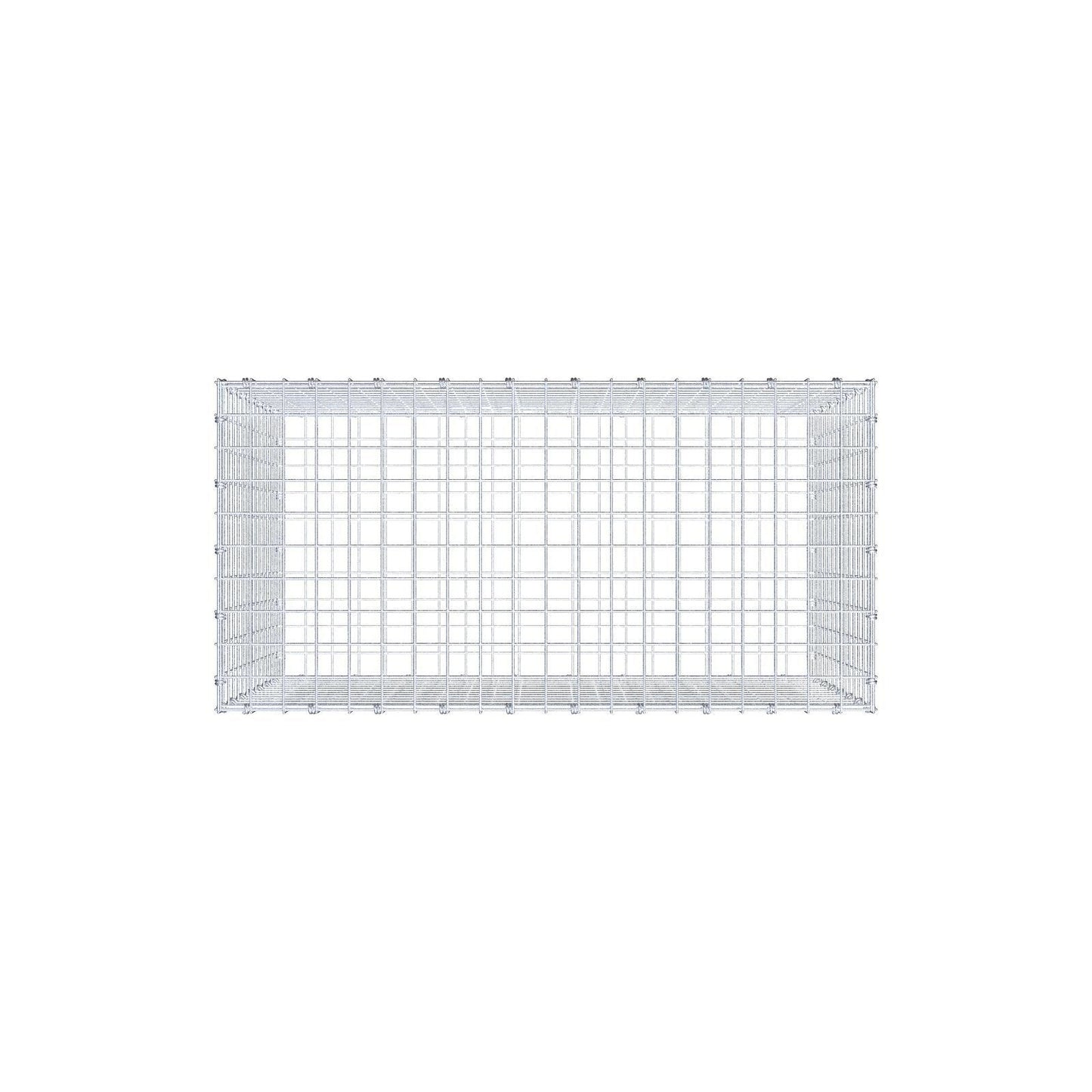 Gabione 100 cm x 70 cm x 50 cm (L x H x T), Maschenweite 5 x 5 cm, Spiralring