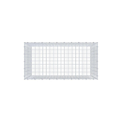 Gabione 100 cm x 70 cm x 50 cm (L x H x T), Maschenweite 5 x 5 cm, Spiralring
