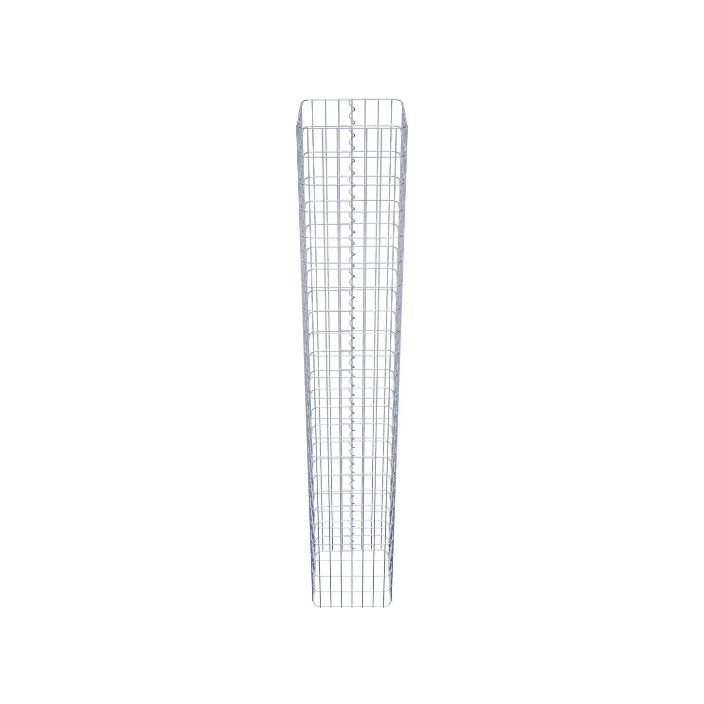 Gabionensäule eckig 37 cm x 37 cm, 230 cm Höhe, MW 5 cm x 10 cm