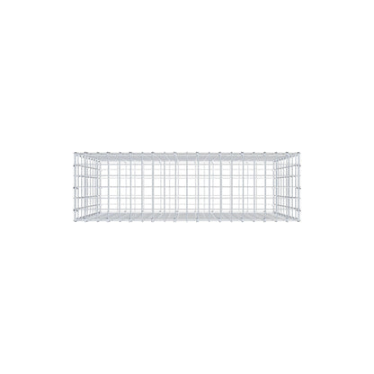 Gabbione 100 cm x 90 cm x 30 cm (L x H x P), maglia 5 cm x 10 cm, anello a C