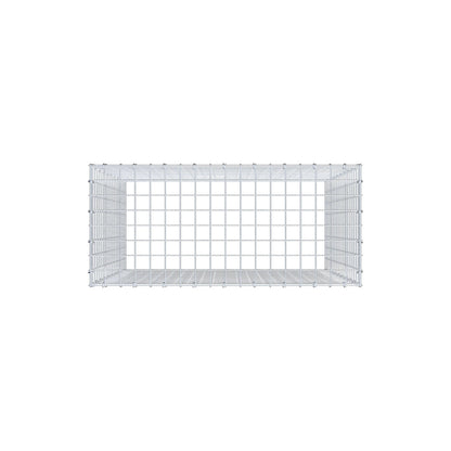 Gavión complementario de tipo 3 100 cm x 90 cm x 40 cm (L x A x P), malla 5 cm x 5 cm, anillo en C