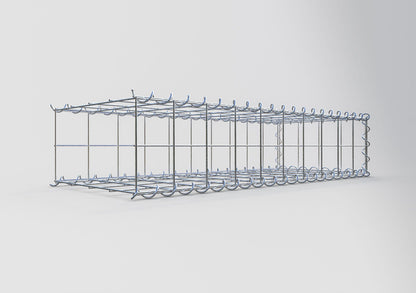 Gabion rapporté type 2 100 cm x 20 cm x 40 cm (L x H x P), mailles 10 cm x 10 cm, spirale