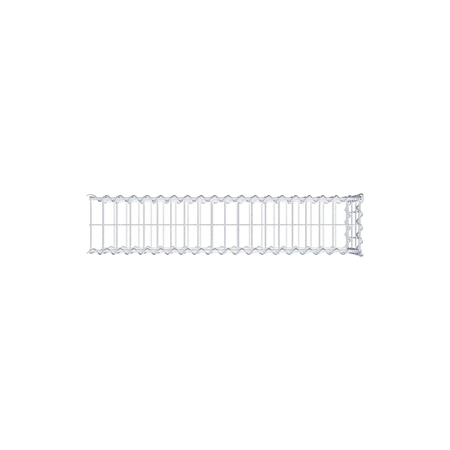 Gabbione aggiuntivo tipo 2 100 cm x 30 cm x 20 cm (L x A x P), maglia 5 cm x 10 cm, spirale