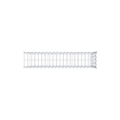 Gabion rapporté type 2 100 cm x 50 cm x 20 cm (L x H x P), mailles 5 cm x 10 cm, spirale