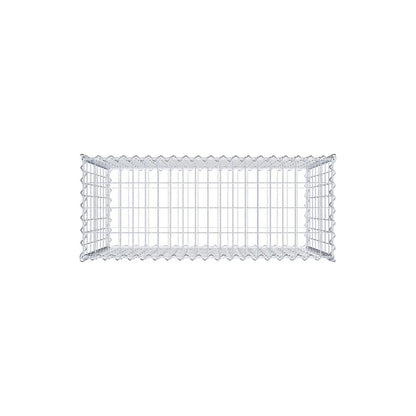 Gabion 100 cm x 80 cm x 40 cm (L x H x P), mailles 5 cm x 10 cm, spirale