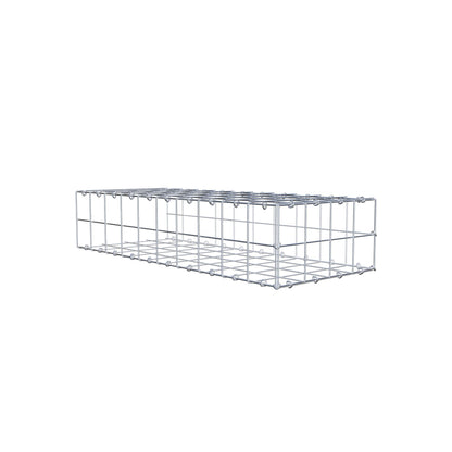 Monteret gabion type 2 100 cm x 20 cm x 40 cm (L x H x D), maskestørrelse 10 cm x 10 cm, C-ring