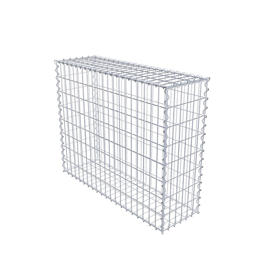 Gabbione 100 cm x 80 cm x 30 cm (L x H x P), maglia 5 cm x 10 cm, spirale