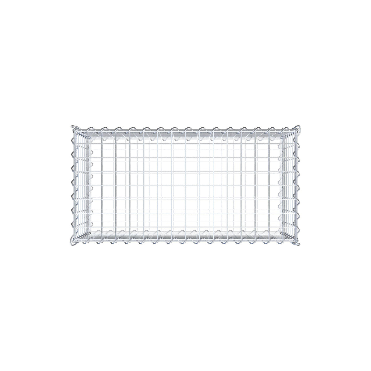 Gabion 80 cm x 40 cm x 40 cm (L x H x P), mailles 5 cm x 5 cm, spirale