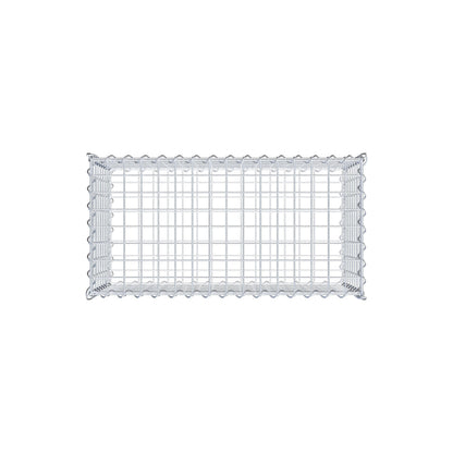Gabion 80 cm x 40 cm x 40 cm (L x H x P), mailles 5 cm x 5 cm, spirale