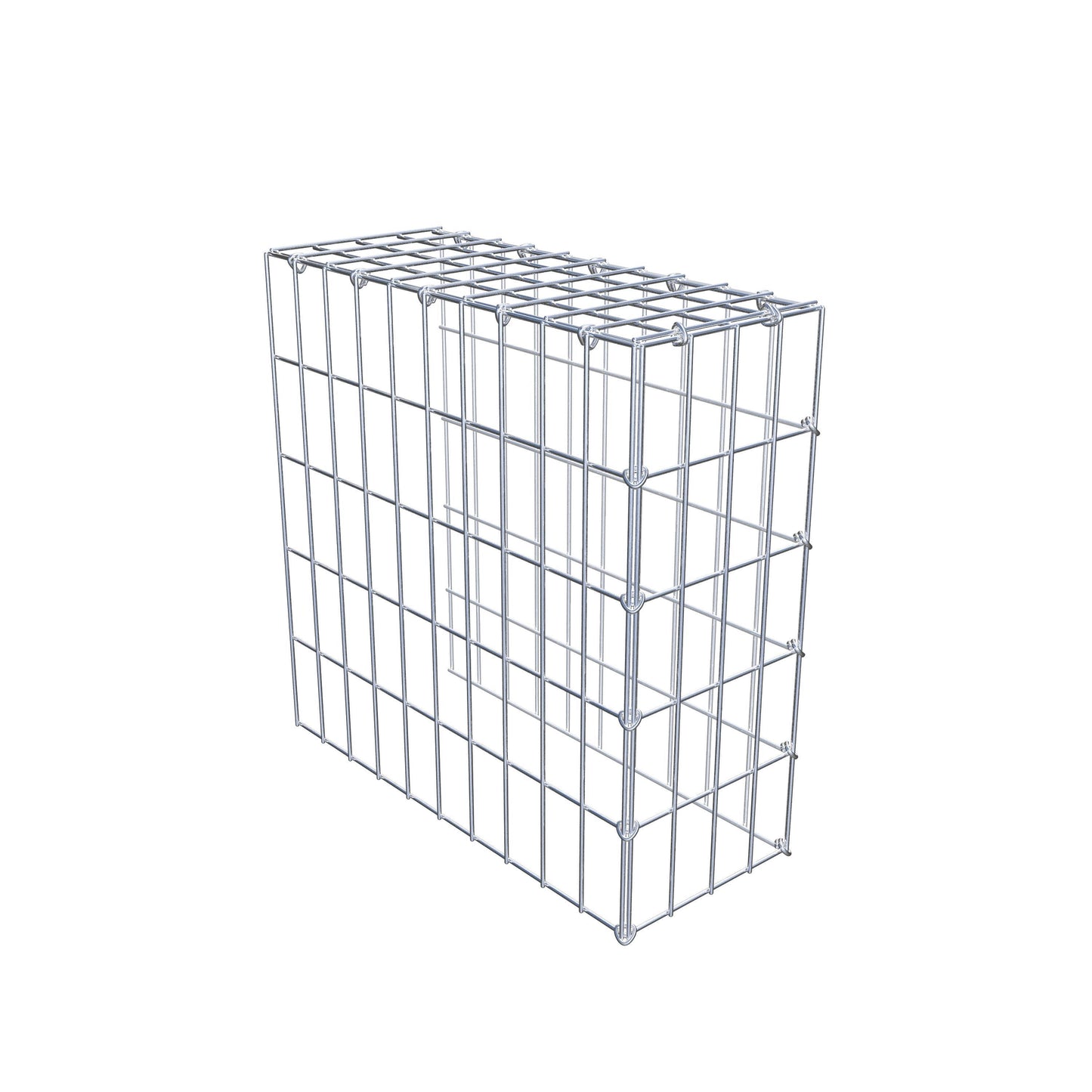 Gavión adicional tipo 4 50 cm x 50 cm x 20 cm (L x A x P), malla 5 cm x 10 cm, anillo en C