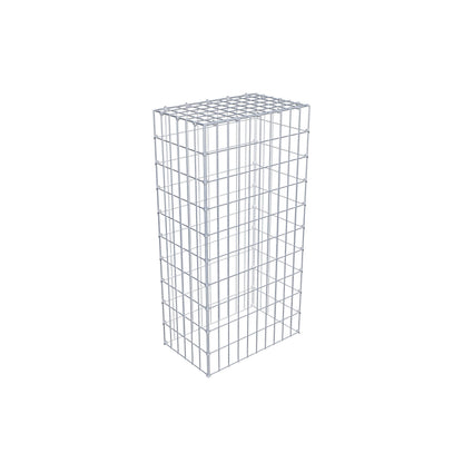 Gavión complementario de tipo 3 100 cm x 30 cm x 50 cm (largo x alto x fondo), malla 5 cm x 10 cm, anillo en C