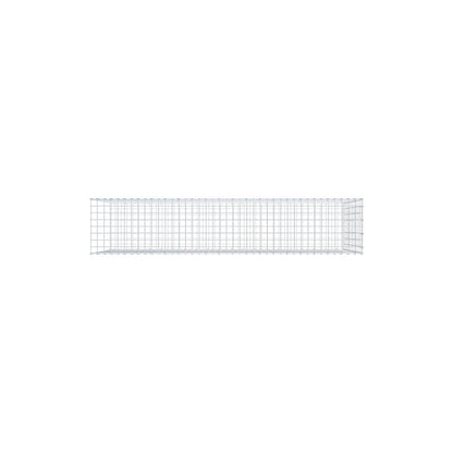 Monteret gabion type 2 200 cm x 100 cm x 40 cm, maskestørrelse 5 cm x 10 cm, C-ring