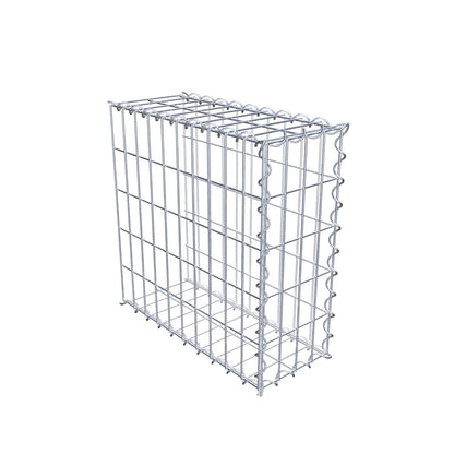 Opvokset gabion type 2 50 cm x 50 cm x 20 cm (L x H x D), maskestørrelse 5 cm x 10 cm, spiral