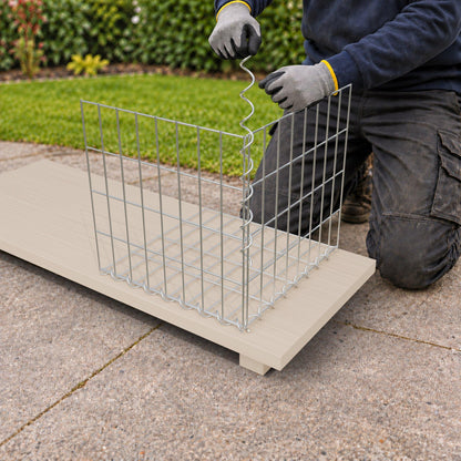 Gabion 40 cm x 40 cm x 40 cm (L x H x D), maskstorlek 5 cm x 10 cm, spiral
