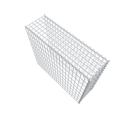 Gavión adulto tipo 4 100 cm x 90 cm x 30 cm (largo x alto x profundidad), tamaño de malla 5 cm x 10 cm, espiral