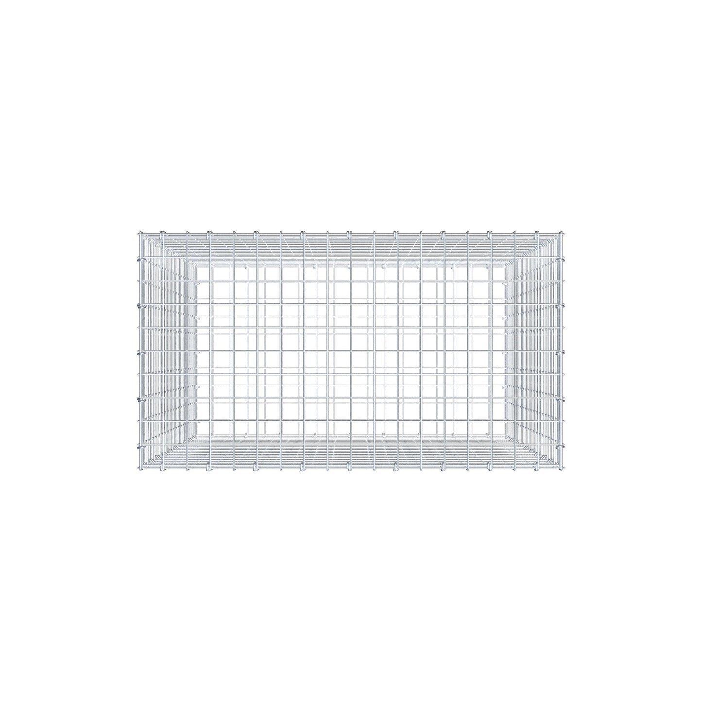 Gabion 100 cm x 90 cm x 50 cm (L x H x D), maskstorlek 5 cm x 5 cm, C-ring