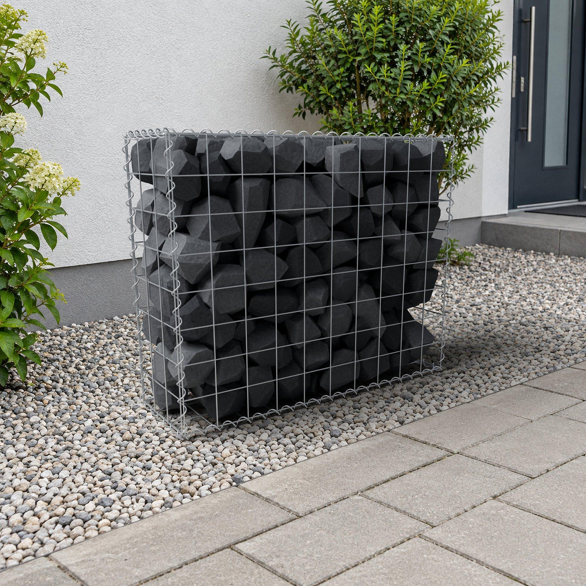 Gabion 100 cm x 80 cm x 30 cm (L x H x D), maskestørrelse 10 cm x 10 cm, spiral