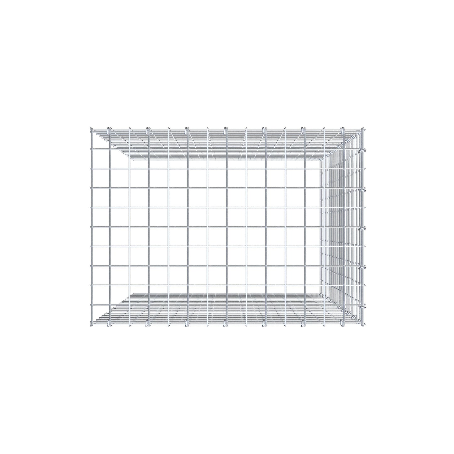 Fourche rapportée type 4 100 cm x 70 cm x 50 cm (L x H x P), mailles 5 cm x 5 cm, anneau C