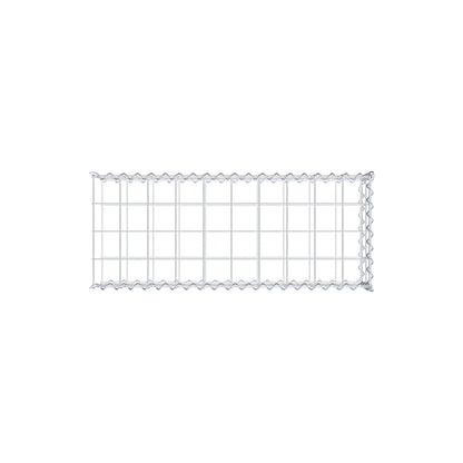 Gabion rapporté type 2 100 cm x 20 cm x 40 cm (L x H x P), mailles 10 cm x 10 cm, spirale